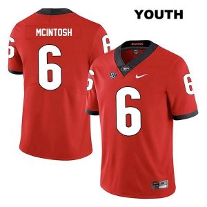 Youth Georgia Bulldogs NCAA #6 Kenny McIntosh Nike Stitched Red Legend Authentic College Football Jersey TFW2354OS